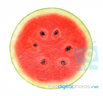 Water Melon Isolated On The White Background Stock Photo