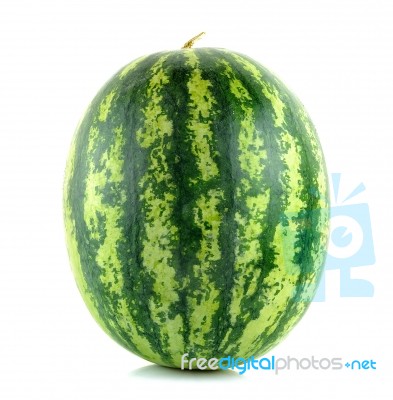 Water Melon Isolated On The White Background Stock Photo