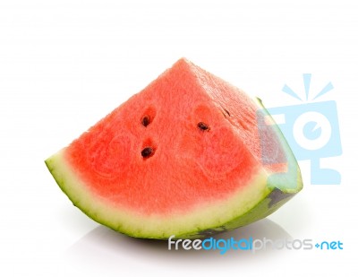 Water Melon Isolated On White Background Stock Photo