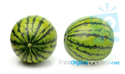 Water Melon Isolated On White Background Stock Photo