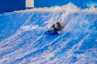 Water Sports At The Cardiff International White Water Centre Stock Photo