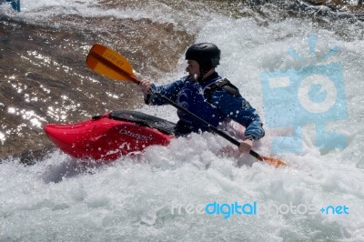 Water Sports At The Cardiff International White Water Centre Stock Photo