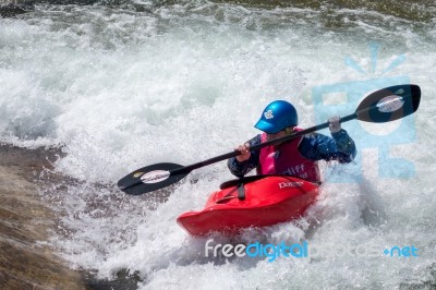 Water Sports At The Cardiff International White Water Centre Stock Photo