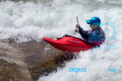 Water Sports At The Cardiff International White Water Centre Stock Photo