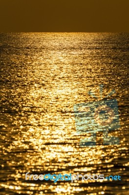 Water Surface Gold Stock Photo