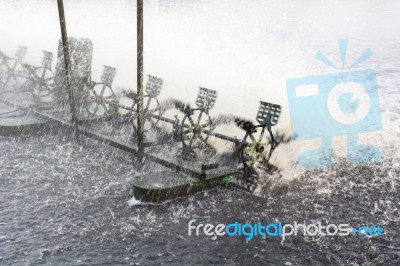 Water Turbine Machine Stock Photo