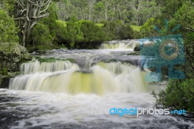 Waterfall In Cradle Mountain Stock Photo