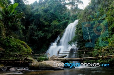 Waterfall Landscape Stock Photo