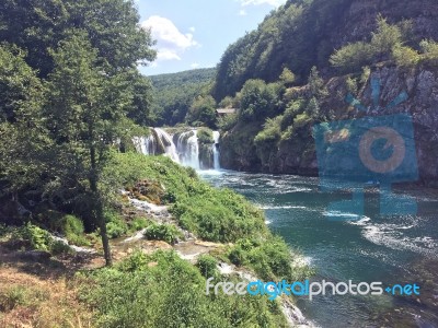 Waterfall,strbacki Buk Stock Image