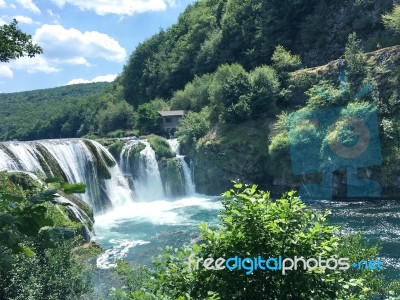 Waterfall,strbacki Buk Stock Image