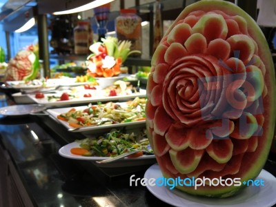 Watermelon Flower Stock Photo