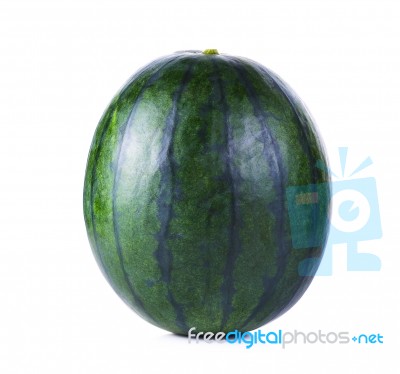 Watermelon Isolated On White Background Stock Photo