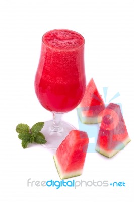 Watermelon Juice Stock Photo