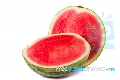 Watermelon On White Stock Photo