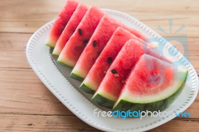 Watermelon Slices Stock Photo