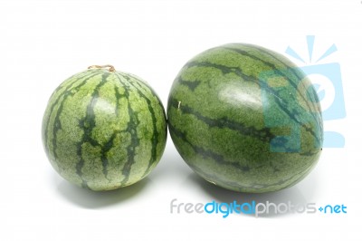 Watermelon White Background Stock Photo