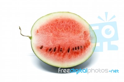 Watermelon White Background Stock Photo