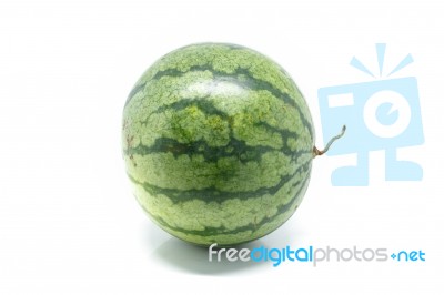 Watermelon White Background Stock Photo