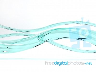 Wave Glass Stock Image