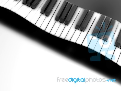 Wave Piano Stock Image