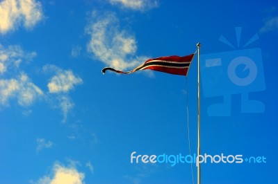 Waving Norway Flag Background Stock Photo