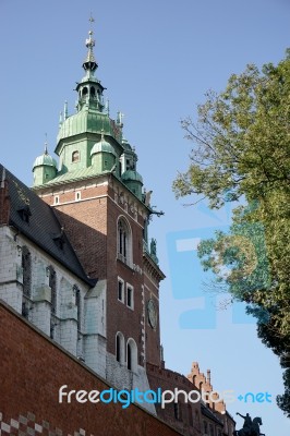 Wawel Cathedral In Krakow Poland Stock Photo