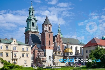 Wawel Cathedral In Krakow Poland Stock Photo