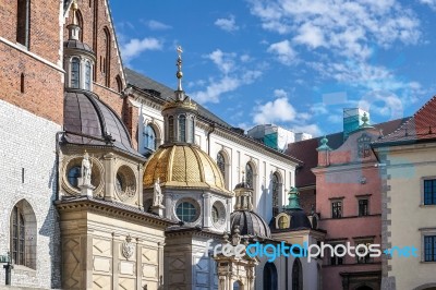 Wawel Cathedral In Krakow Poland Stock Photo