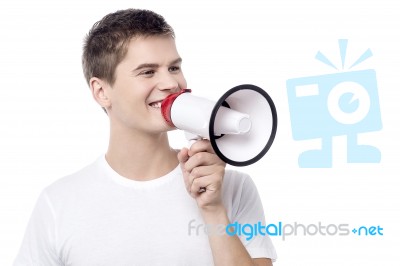 We Are Announcing A New Offer ! Stock Photo