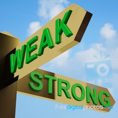 Weak Or Strong Directions Stock Image