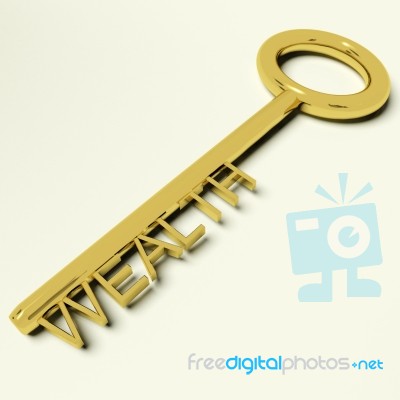 Wealth Key Stock Image