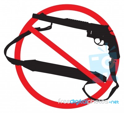 Weapon-Free Zone Stock Image