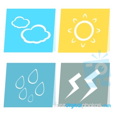 Weather Icon Illustration Stock Image