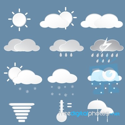 Weather Icons Stock Image