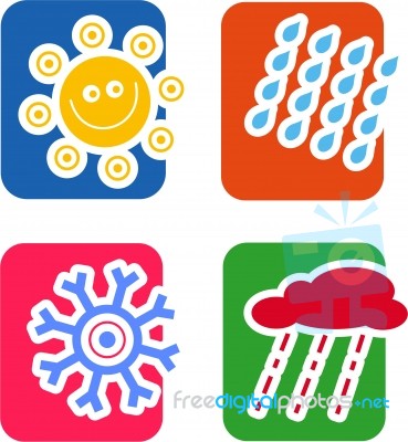 Weather Icons Stock Image