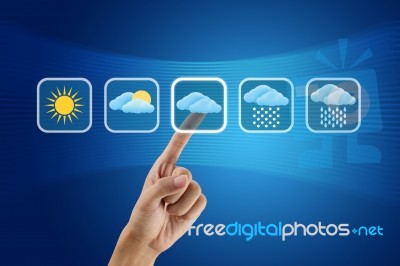 Weather Symbols Stock Photo