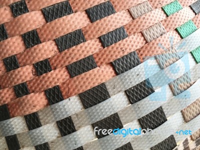 Weave Color Plastic Texture Stock Photo