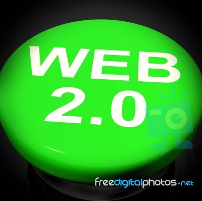 Web 2.0 Switch Means Dynamic User Www Stock Image