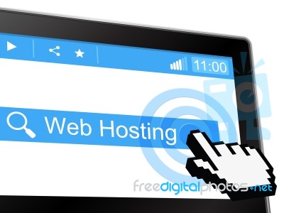 Web Hosting Represents Www Webhosting And Webhost Stock Image