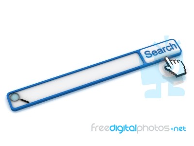 Web Search Engine Button Stock Image