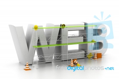 Web Under Construction Stock Image