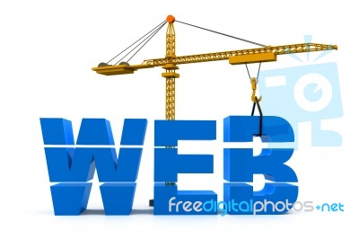 Website Construction Stock Image