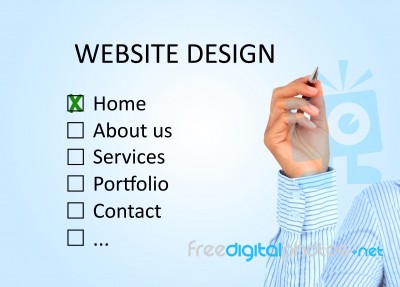 Website Design Stock Photo