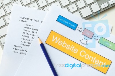 Website Planning Stock Photo