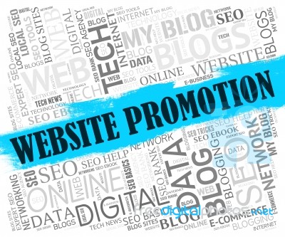 Website Promotion Represents Save Promotional And Savings Stock Image