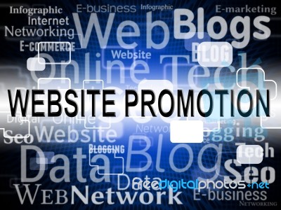 Website Promotion Represents Sites Www And Closeout Stock Image