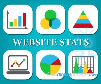 Website Stats Means Business Graph And Analysis Stock Image