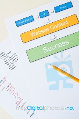 Website Success Stock Photo