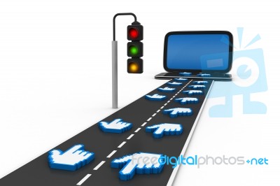 Website Traffic Stock Image