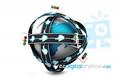 Website Traffic Stock Image